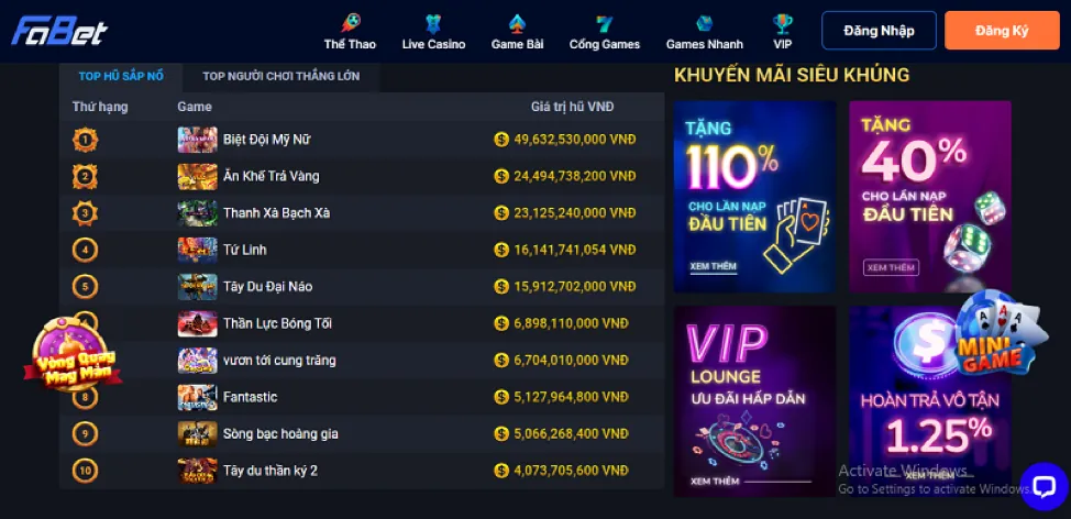 Tính năng độc đáo 97win